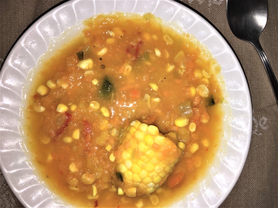 Spicy Squash & Corn Soup